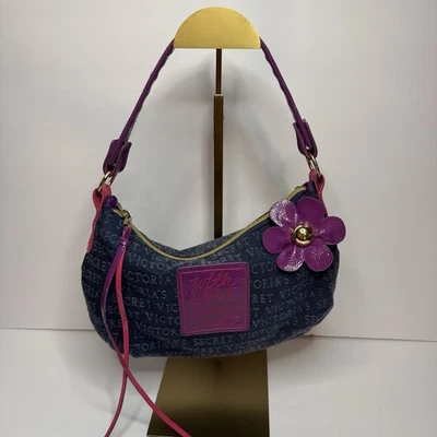 VICTORIA'S SECRET With Love HANDBAG PURSE Pink Gold Blue CUTE SHOULDER - Image 1 of 4