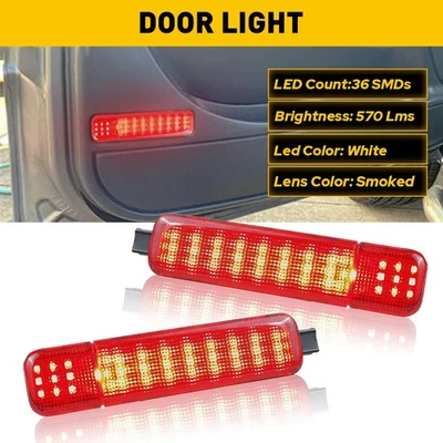 Panel de puerta interior luces LED de cortesía para Chevrolet Silverado Suburban 1500 2x Foto 1 de 4