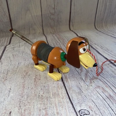 Disney Pixar Original Toy Story Slinky Perro Tirar Juguete Con Ruedas Dachshund Foto 1 de 4