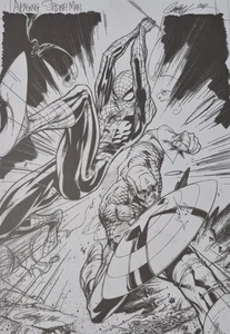 J. Scott Campbell Avenging Spider-Man 11x17 FRAMED POSTER PRINT of Original Art - Picture 1 of 1