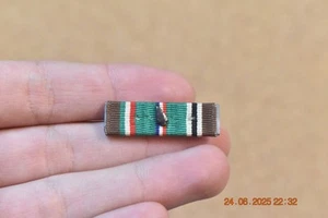WW2 US Military European Campaign Medal Ribbon - Invasion Arrowhead Device - Picture 1 of 2