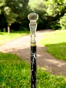 Brass Designer Victorian Handle Wooden Vintage Walking Cane Antique Style Stick - Picture 1 of 9