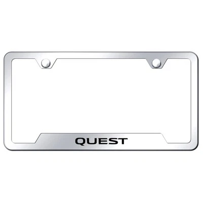 Marco de matrícula recortado espejado con licencia para Nissan Quest - AUGD7971 Foto 1 de 2