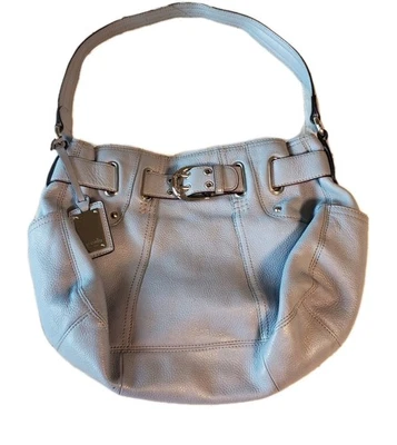 TIGNANELLO Shoulder Handbag Powder Blue Leather Top Handle Satchel Organizer  - Image 1 of 4