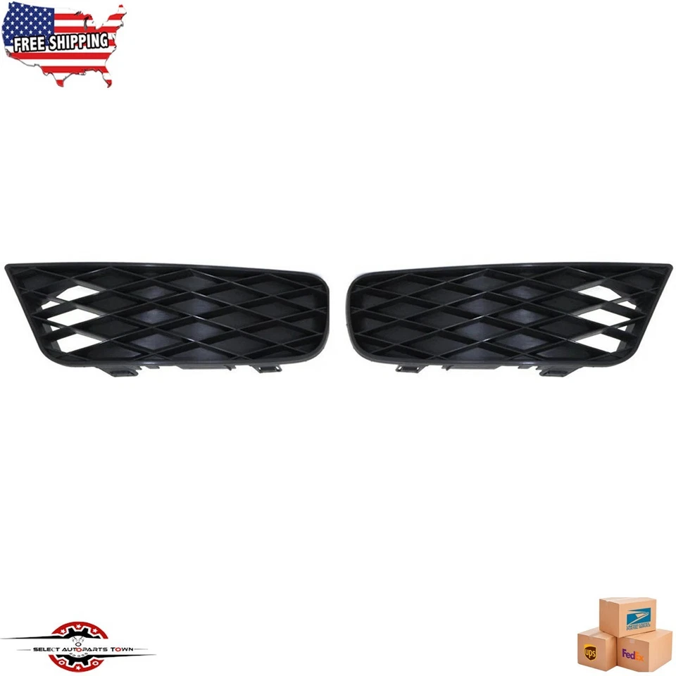 Fits 2009-2011 Honda Civic New Front Bumper Lower Grille Outer Left & Right 2Pc Foto 1 de 4