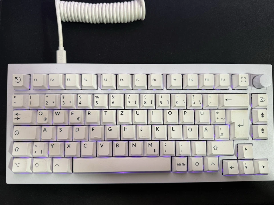 Keychron Q1 Pro BT+Cable Mechanical Keyboard QWERTY Knob RGB Modded Gasket Alu - Bild 1 von 4