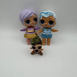 lol Surprise 3 Dolls Earth Love MGA Entertainment And Lil Sister Goth Baddie - Picture 1 of 9