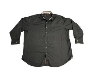ROBERT GRAHAM LONG SLEEVE BUTTON UP MENS SHIRT 3XL BLACK COTTON EMBROIDERED - Picture 1 of 17
