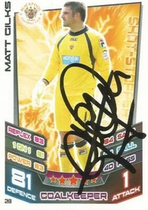 MATT GILKS SIGNED BLACKPOOL 2012/2013 MATCH ATTAX TRADING CARD+COA - Picture 1 of 1