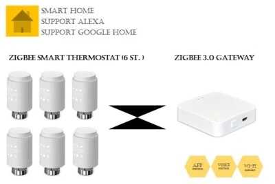 [Smart Home]TUYA ZigBee Smart Digital Heizungsthermostat Set Mit ZigBee Gateway - Bild 1 von 4