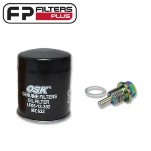 MZ632 Oil Filter + MSP1415 Magnetic Sump Plug - Mazda - Z632, LF0514302A - Picture 1 of 1