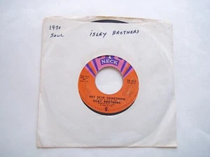 ISLEY BROTHERS - Get Into Something PT 1 / PT 2 - 45 RPM 7" Record 1970 T Neck - Picture 1 of 6
