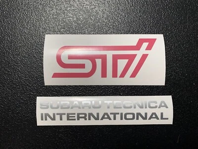 Fog Light Cover sticker Set Of 2 For STI PINK Vinyl Decals - Image 1 of 3