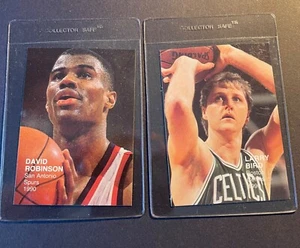 TWO Cards 1990 LARRY BIRD DAVID ROBINSON - Picture 1 of 2