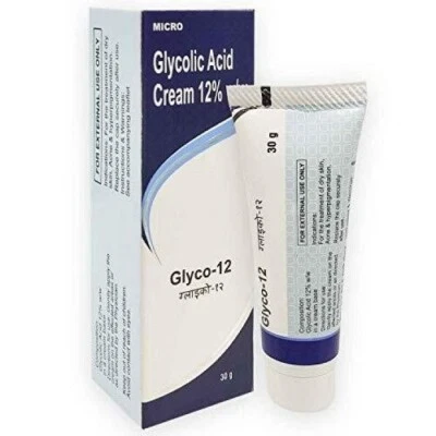 MICRO GLYCO 12 Glykolsäure CREME 12 % reduziert Falten verhindert Akne 30 g kostenl...