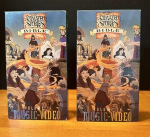 The Animated Stories From the Bible Music Video Vol 1 & 2 VHS Vintage 1990s - Picture 1 of 6