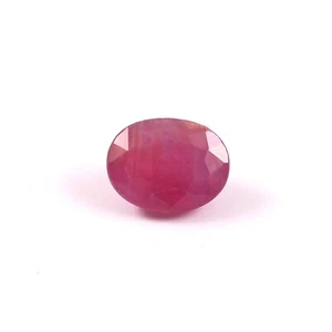 AAA Natural Unheated-Untreated Mozambique Ruby Oval Loose Gemstone Cut 13x10 MM - Picture 1 of 5