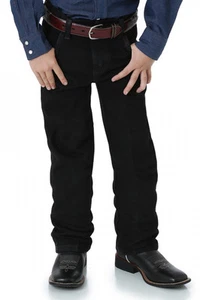 Boy's Wrangler® Cowboy Cut® Silver Edition Reg/Slim Black Jean (8 - 16) 13BSEWK - Picture 1 of 2