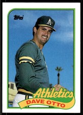 1989 Topps Dave Otto Oakland Athletics #131