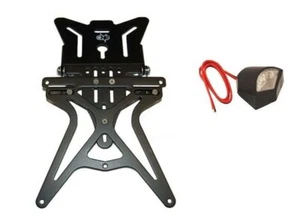 Nummernschildhalter Verstellbar Aluminium Schwarz Licht Kennzeichen Für Univesal - Bild 1 von 1