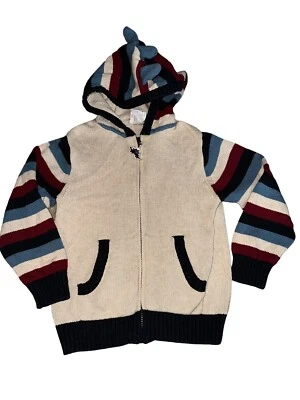 Suéter con Capucha Gymboree Dinosaur Academy Negro Azul Rojo Dinosaurio Aletas 5T Usado en Excelente Condición Foto 1 de 4