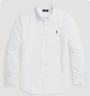 Новый с Ярлыками Polo Ralph Lauren мужской классический крой эластичной Оксфорд белый XXL - Изображение 1 из 4