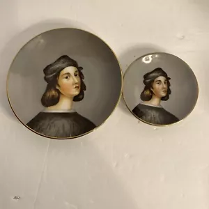 Vintage Set SGK China Miniature Portrait Plate Victorian Occupied Japan 6” 4” - Picture 1 of 5