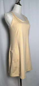 Calvin Klein Performance Dress Sport Small Wick Sleeveless Yellow Pockets $89 - Picture 1 of 13