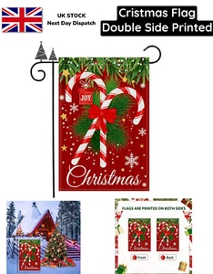 Christmas Garden Flag, Garden Signs, Double Sided Cristmas Flag UK - Bild 1 von 16