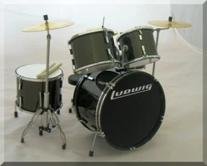 LUDWIG Miniatur Schlagzeug Nachbau (nur zur Anzeige) - Bild 1 von 3