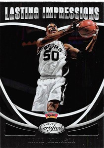 2018-19 Certified Lasting Impressions #13 David Robinson Spurs