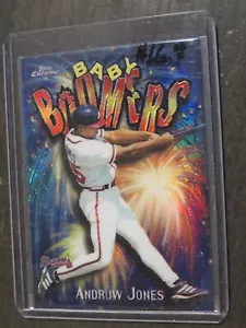 1998 Topps Chrome BABY BOOMERS REFRACTOR #9 Andruw Jones RARE PARALLEL INSERT - Picture 1 of 5