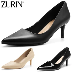 ZURIN Women's Pumps Pointed Toe Stiletto Heels Wedding Party Office Dress Shoes - Picture 1 of 53