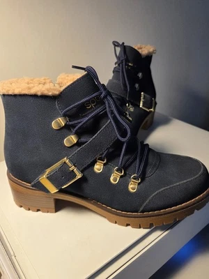 Botines Sporto Katie para mujer 8 M azul gamuza usados una vez demasiado estrechos 4me Foto 1 de 4