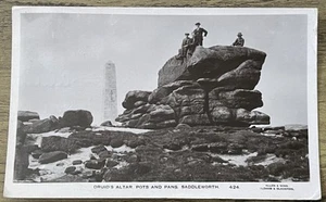 Druiden Alter Töpfe und Pfannen Saddleworth Postkarte RPPC verschickt 1925 - Bild 1 von 2