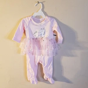 Baby Girl Outfit, Adorable GIRL TUTU One Piece PJs. Size For 3 month Old - Picture 1 of 8