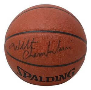 Wilt Chamberlain Los Angeles Lakers Signed Spalding Basketball PSA LOA - Picture 1 of 4