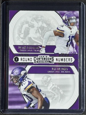 2020 Contenders #RN-JG Justin Jefferson  Jeff Gladney Round Numbers 250004 - Image 1 of 2