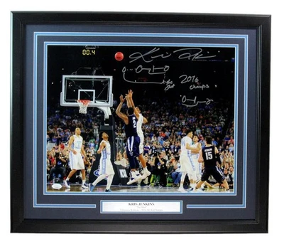 Kris Jenkins Autographed 2016 The Shot 16x20 Photo Villanova Framed JSA 184959 - Image 1 of 4