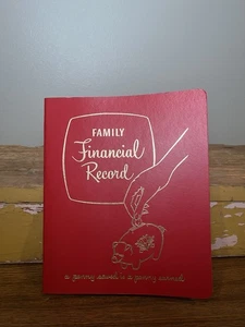 Libro mayor de registros financieros familiares -- Un centavo ahorrado es un centavo ganado mantenimiento de registros - Imagen 1 de 7