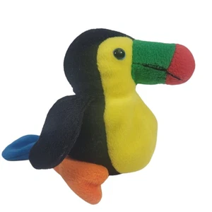 T3 Zangeen Huggable Honey's 5'' Toucan Beanbag Stuffed Animal Plush Toy 1996 - Picture 1 of 8