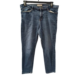 Pantalones de mezclilla ajustados al tobillo Banana Republic Premium talla 32 azul algodón elástico - Imagen 1 de 8