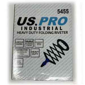 Folding Riveter Heavy Duty Tong Ergonomic 250mm - 825mm Length US PRO 5455 - Picture 1 of 2