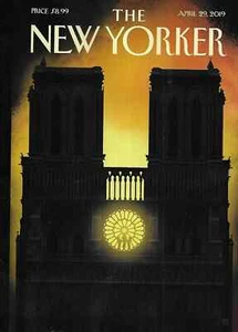 The NEW YORKER April 29 2019 NOTRE DAME "Our Lady" Bob Staake SG - Picture 1 of 5