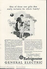 1927 General Electric Refrigerator advertisement, early MONITOR-TOP fridge, GE photo