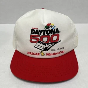 Cappello vintage 1996 Daytona 500 Cappello a scatto posteriore DEADSTOCK NASCAR Winston Cup - Foto 1 di 8
