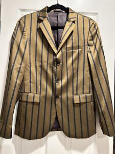 Scotch and Soda Amsterdam Couture, Men’s 3 Button Blazer Stripe Size Medium