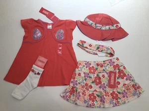 NUEVO CON ETIQUETAS Gymboree Tea Garden 3 3T Lentequilla Mariposa Camiseta Top Skort Sombrero Calcetines y Diadema - Imagen 1 de 1