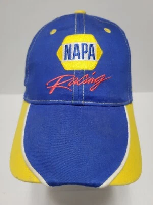 Gorra Napa Racing Sombrero Correa Ajustable Azul Amarillo Nueva Michael Waltrip Racing Foto 1 de 4