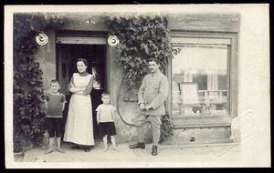 cpa carte-photo signée Emil Hoffmann à Neu-Sarichen Saxe Allemagne - Bild 1 von 1